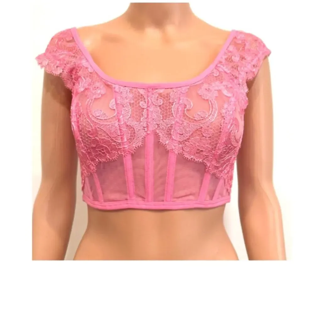 Victoria's Secret Dream Angels M DD Boho cap sleeve corset BC3 3229